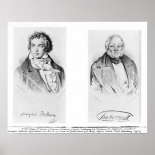 Poster Ludwig van Beethoven & Francois-Antoine Habeneck