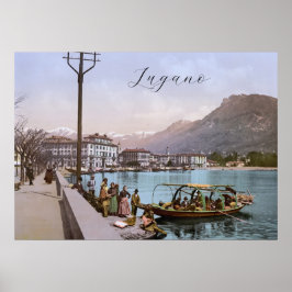 Poster Lugano Quay, Suiça