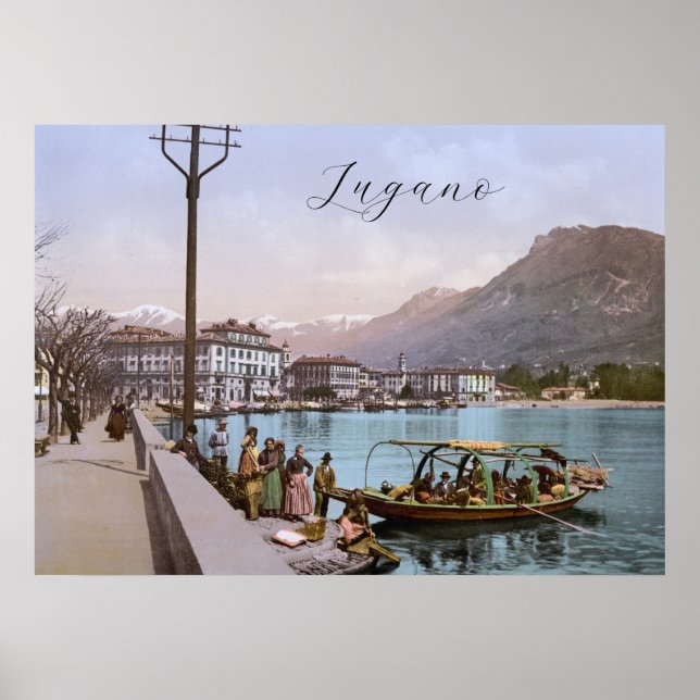 Poster Lugano Quay, Suiça (Frente)