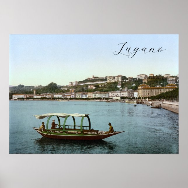 Poster Lugano, Suiça (Frente)