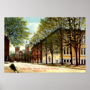 Pôster Lugar da faculdade de Valparaiso, Indiana