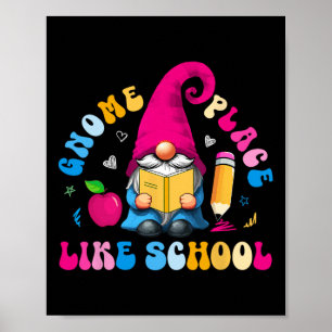 Poster Lugar de Gnome Como Escola Colorido Amante de Gnom