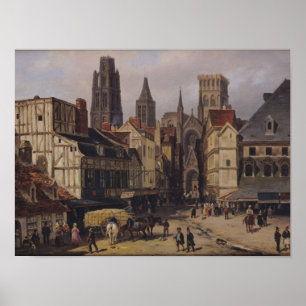 Pôster Lugar de la Haute-Vieille-Excursão, Rouen, 1824