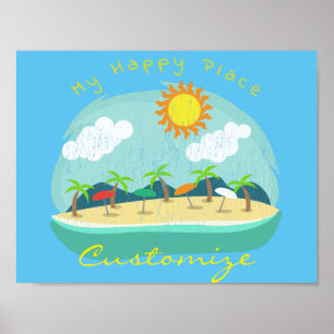 Poster Lugar feliz Thunder_Cove da praia