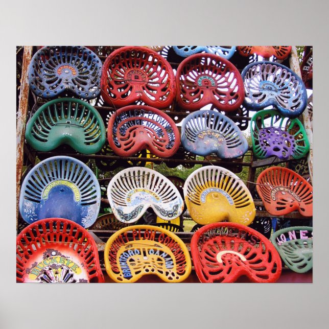 Pôster Lugares de tratores no espetáculo de tratores (Frente)