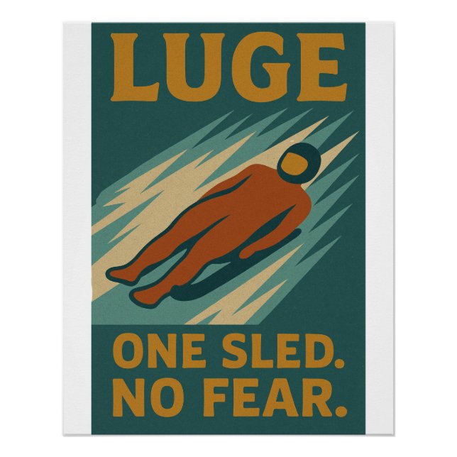 Pôster Luge – Um Trenó. Sem Medo (Frente)