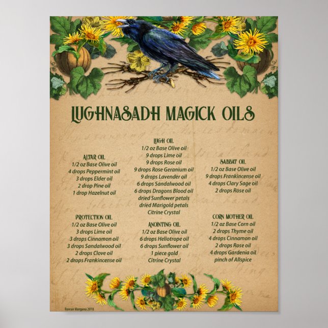 Poster LUGHNASADH MAGICK ÓLEOS Recebe (Frente)
