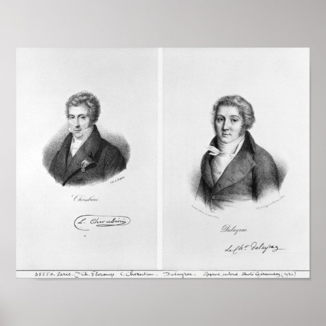 Pôster Luigi Cherubini e Nicolas Marie Dalayrac (Frente)