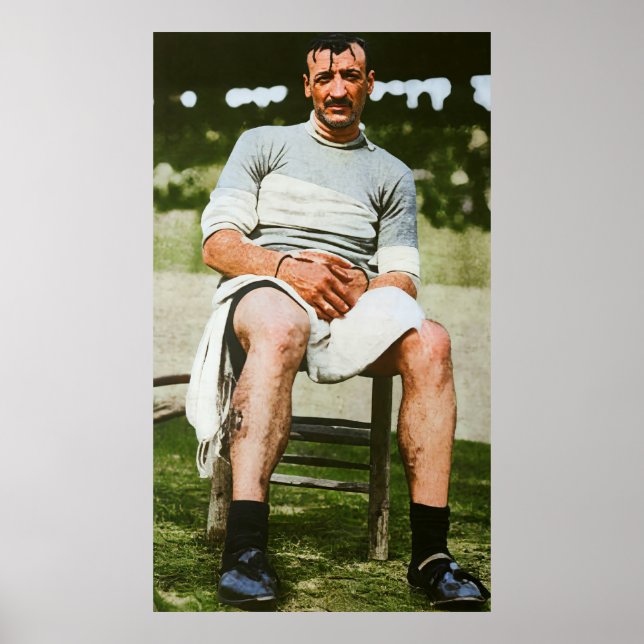 Poster Luigi Ganna Milan Winner First Giro d'Italia 1909 (Frente)