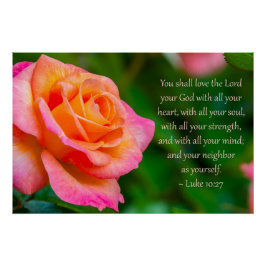 Pôster Luke 10:27 Print, Value Poster Paper (Semi-Gloss)