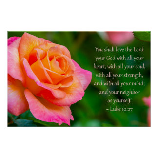 Pôster Luke 10:27 Print, Value Poster Paper (Semi-Gloss)