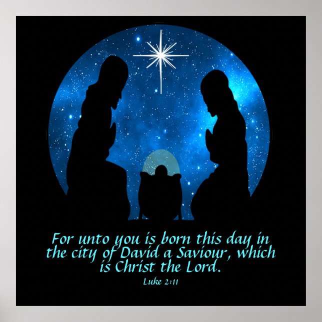 Poster Luke 2:11 (Frente)