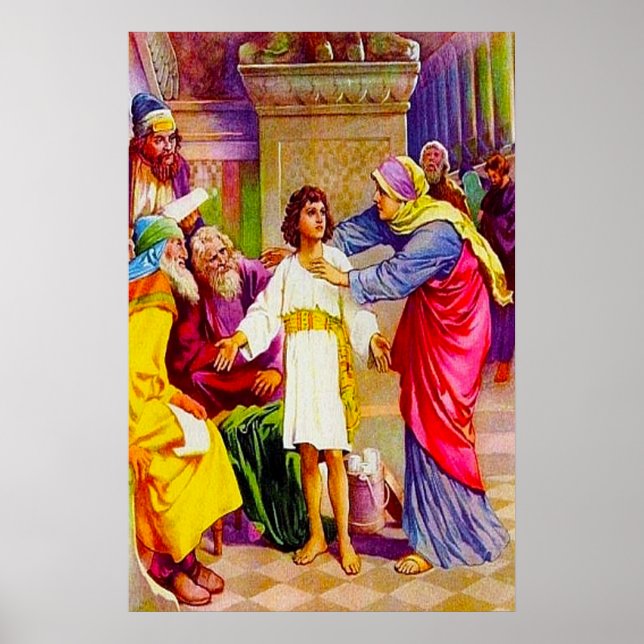 Poster Luke 2:41-50 Jesus na Casa do Pai (Frente)