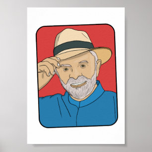 Poster Lula da Silva Pop Art - Presidente Brasileiro