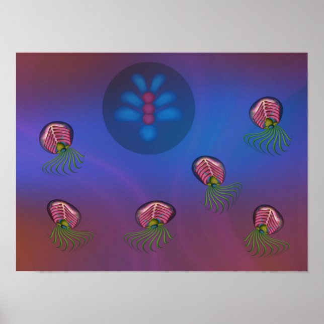 Poster Lulas espaciais e forma humana (Frente)