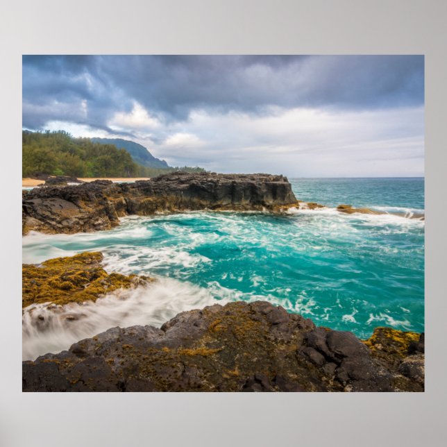 Poster Lumaha'i Beach, Kauai, Havaí (Frente)