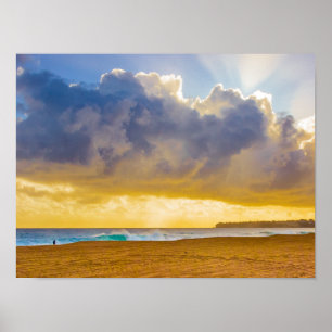 Poster Lumahai Beach, Kauai, Havaí