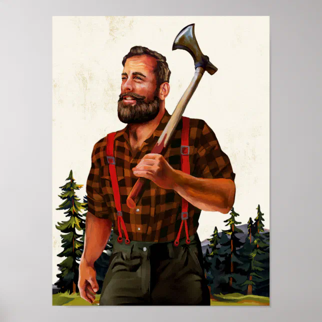 アンティーク雑貨 lumberjack Poster 