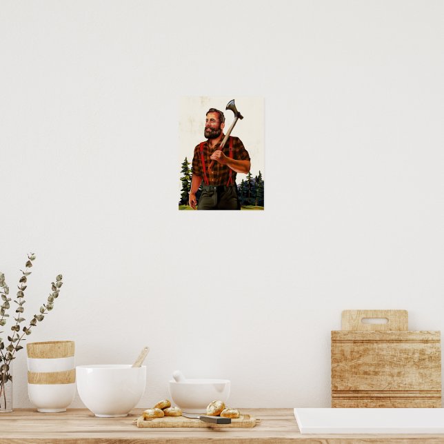 アンティーク雑貨 lumberjack Poster 