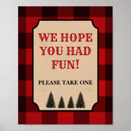 Poster Lumberjack - Sinal De Favor Esperamos Que Tivesse