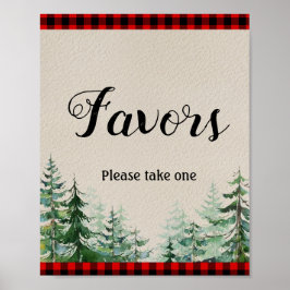 Poster Lumberjack Watercolor - Sinal de Favor