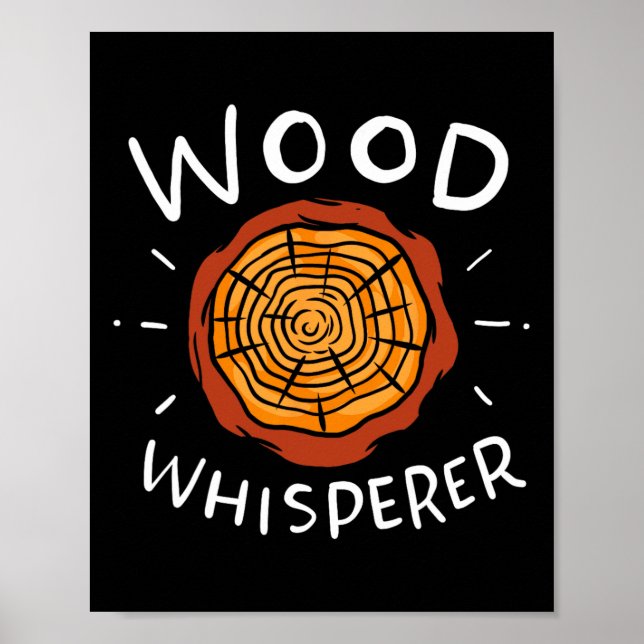Poster Lumberjack Woodworker Whisperer (Frente)