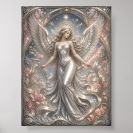 Poster Lumina Ascendant – Retrato do Anjo Celestial