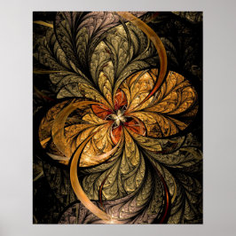 Pôster Luminosa Deixa Arte Fractal