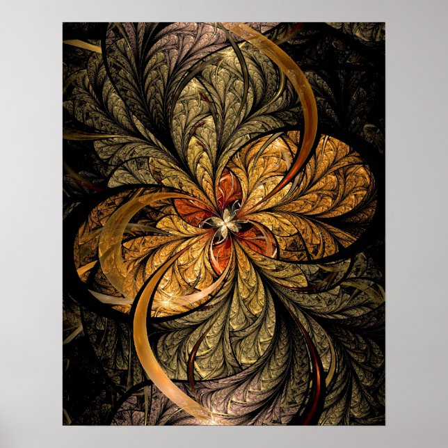 Pôster Luminosa Deixa Arte Fractal (Frente)