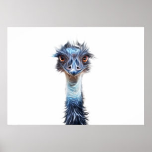 Poster Luminous Emu Art