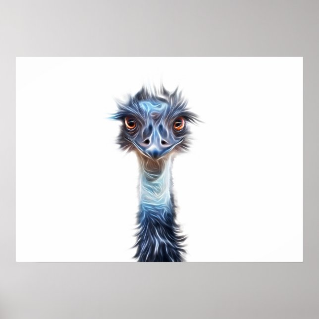 Poster Luminous Emu Art (Frente)