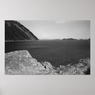 Pôster Lummi Island, WA - View from Lummi Rocks