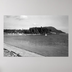Poster Lummi Island, WA - View of Lago Bay Photograph