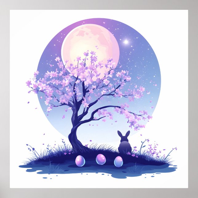 Poster Lunar Bunny Night (Frente)