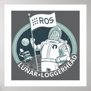 Poster lunar do explorador de saída de