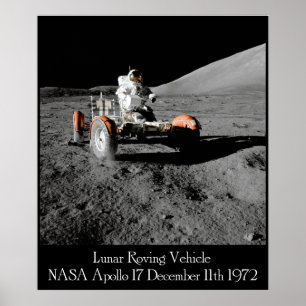 Poster lunar do veículo de Apollo 17