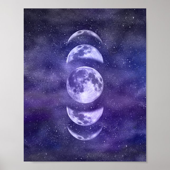 Poster Lunar Moon Fala Astrologia Arte (Frente)