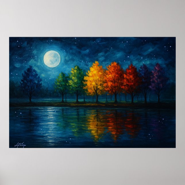 Poster Lunar Spectrum Landscape (Frente)