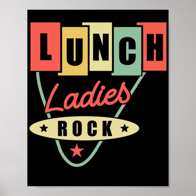 Poster Lunch Lady Lunch Ladies Rock Lunch Lady (Frente)