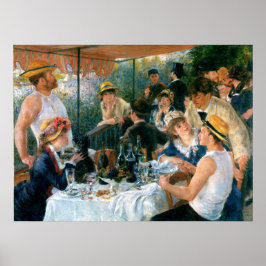Pôster Luncheon do Partido Barco de Renoir (1881)