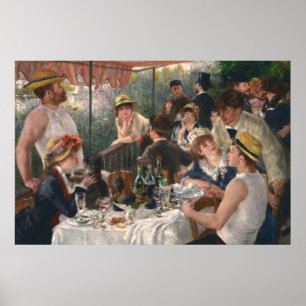Poster Luncheon do Partido Barco por Pierre A. Renoir