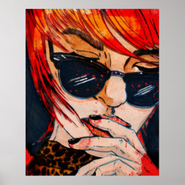 Poster Lunettes noires