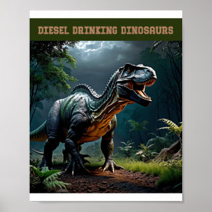Poster Lurking Albertosaurus