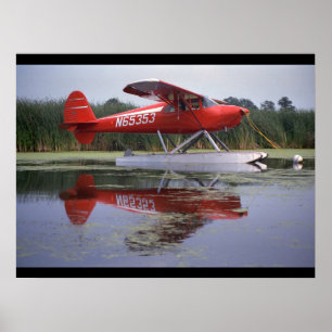 Pôster Luscombe, 8A, 1940, aviação de Oshkosh_Classic