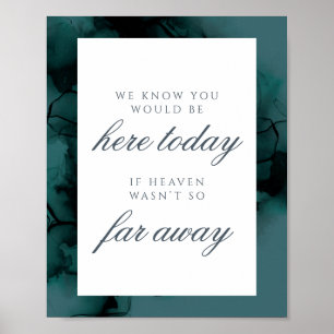 Poster Lush Ink memorial wedding sign