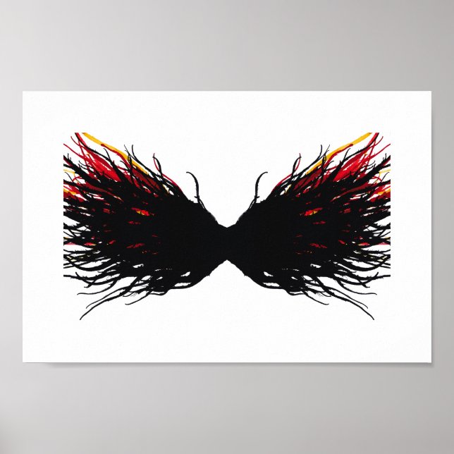 Poster Lust Abstract 7 Deadly Sins Alcohol Ink Art (Frente)