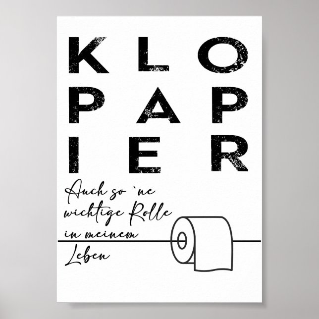 Poster Lustige Toilettenbilder, Bad Toilette Gäste WC (Frente)