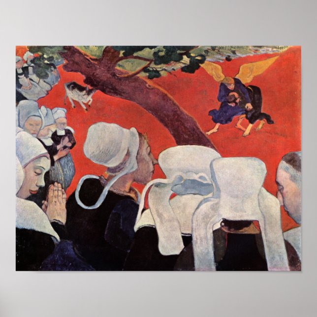 Pôster Luta Angel com Jacob, Paul Gauguin (Frente)