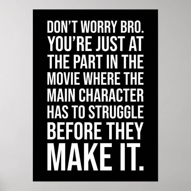 Poster Luta Antes De Fazê-Lo - Motivação (Frente)