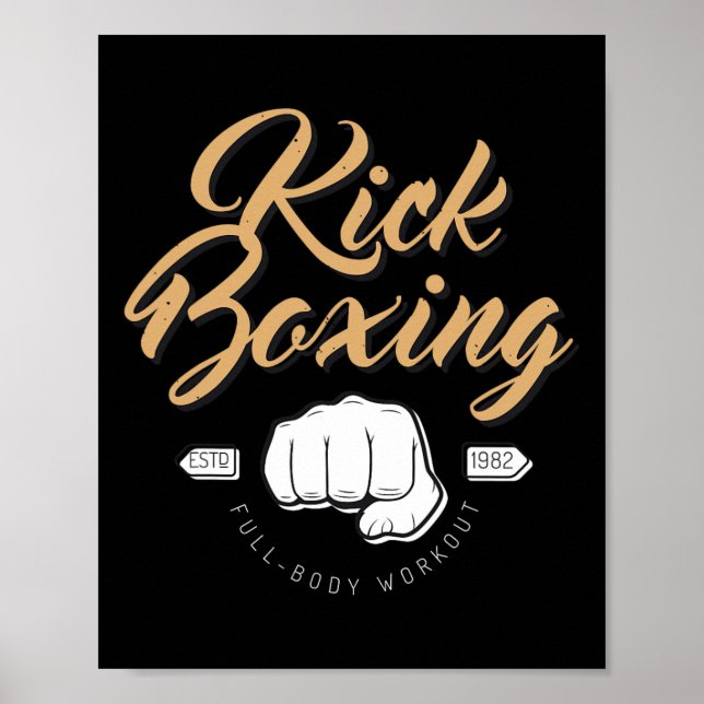 Poster Luta Boxe Kickboxing  (Frente)